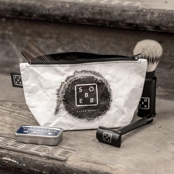 sober water-repellent toilet bag toilet bag, vegan, washable